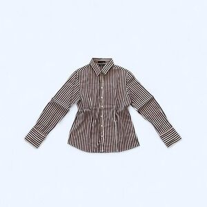 Womens striped button up shirt size L by Hammer